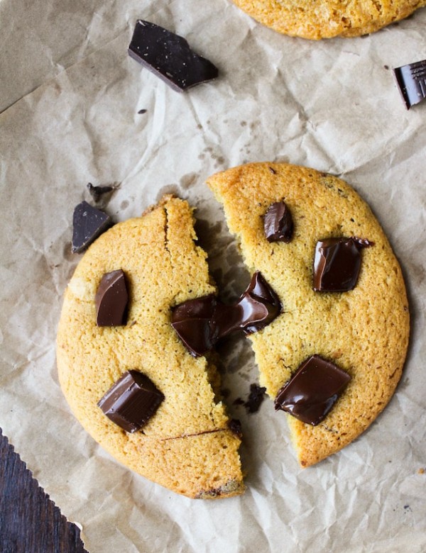 Chocolate Chunk Chickpea Flour Cookies