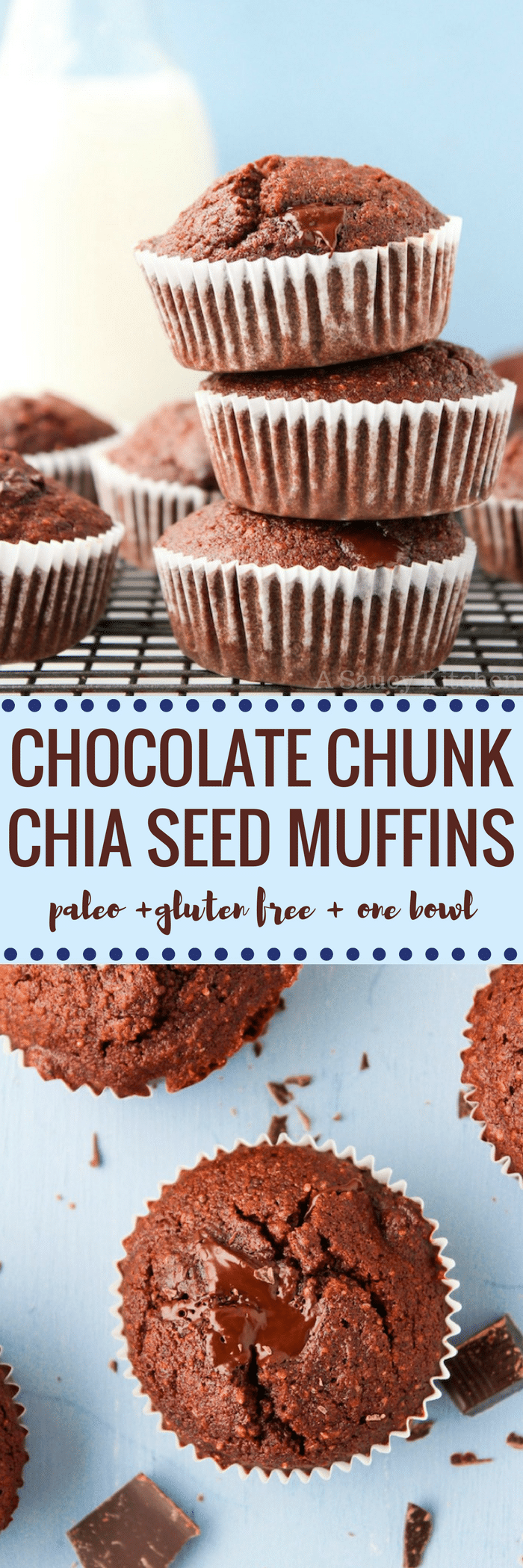 chocolate chia seed muffins