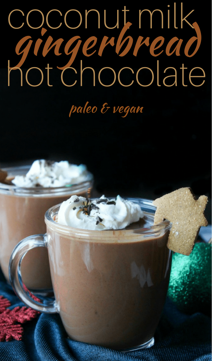 gingerbread vegan hot chocolate