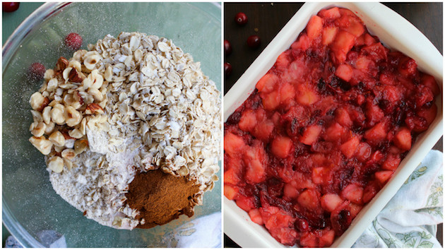 Cranberry Apple Crumble collage