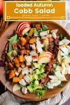 loaded autumn cobb salad pin graphic