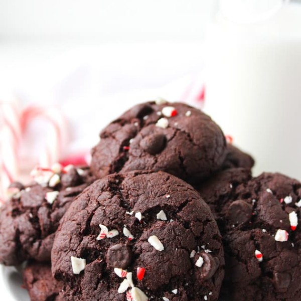 Peppermint Mocha Brownie Cookies