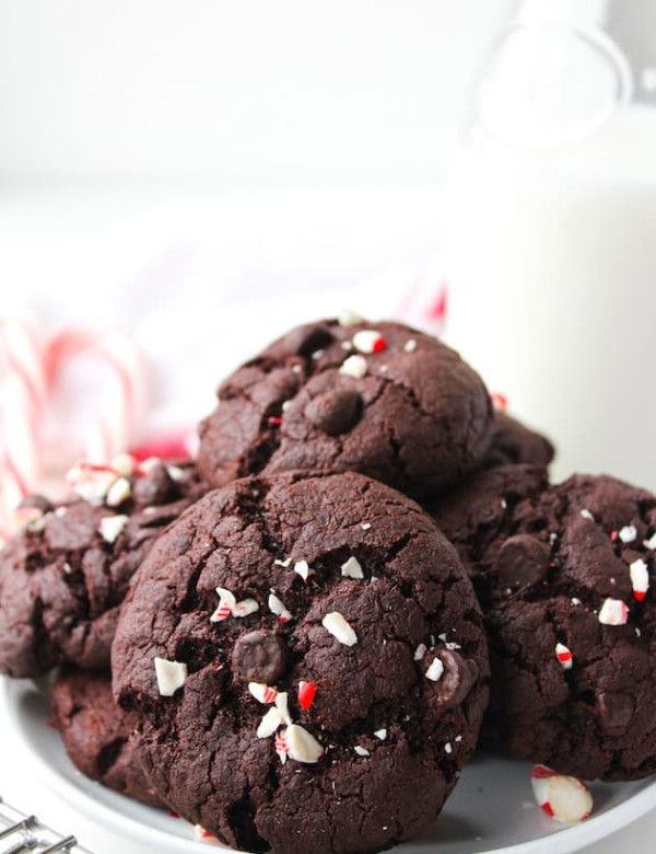 Peppermint Mocha Brownie Cookies