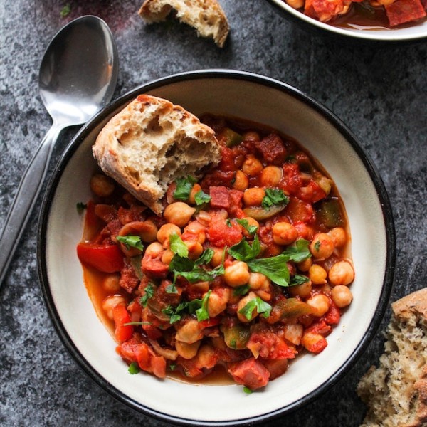 Spanish Chickpea Chorizo Stew