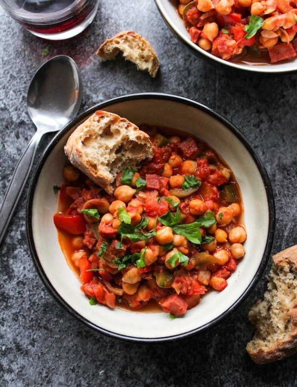 Spanish Chickpea Chorizo Stew