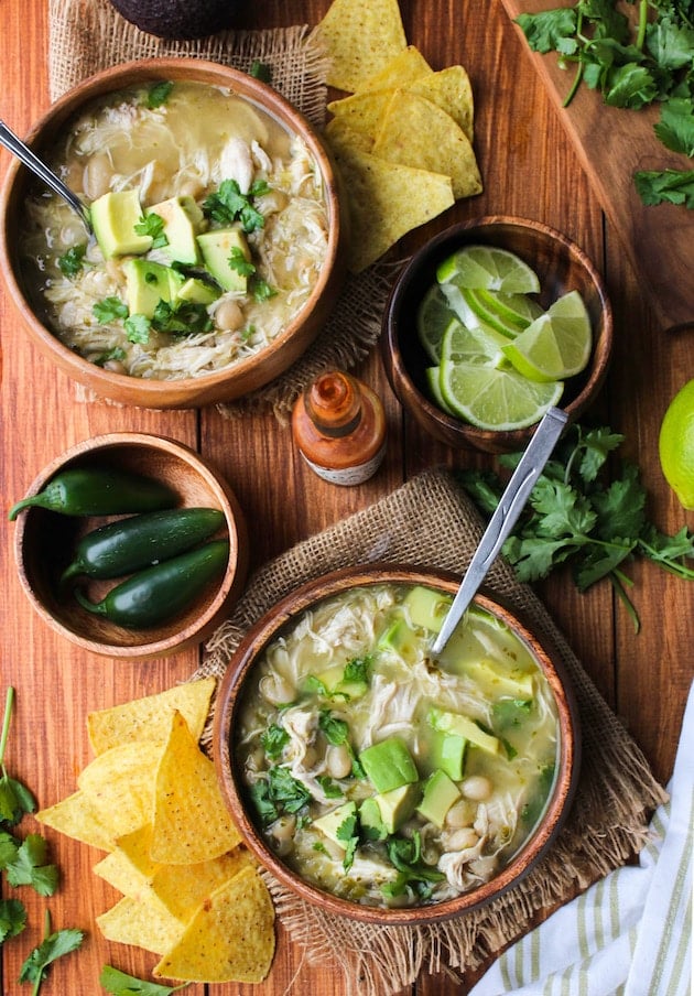 White Bean Chicken Chili Soup made in the Instant Pot | Minimal effort & minimal clean up needed for a comforting and satisfying dinner | Gluten Free + Dairy Free + Grain Free