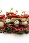 Antipasto Skewers with Marinated Mozzarella Balls