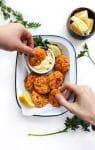 Paleo Salmon Cakes & Lemon Herb Aioli