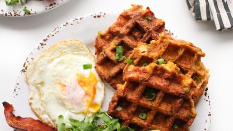 Paleo Sweet Potato Waffles - A Saucy Kitchen