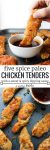 Paleo Chicken Tenders crusted in a almond flour blend and mixed with Chinese five spice with a sweet & spicy Asian dipping sauce | Gluten Free + Dairy Free + Low FODMAP option