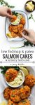 paleo salmon cakes with a lemon herb aioli