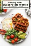 paleo sweet potato waffles pin