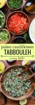 paleo cauliflower tabbouleh