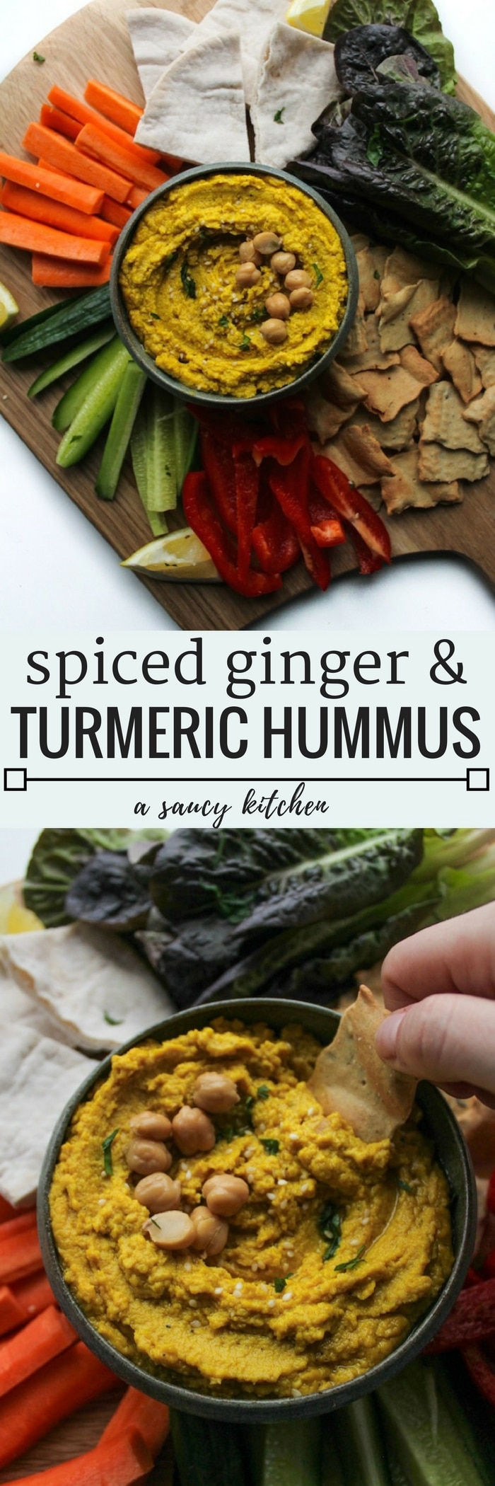 ginger and turmeric hummus