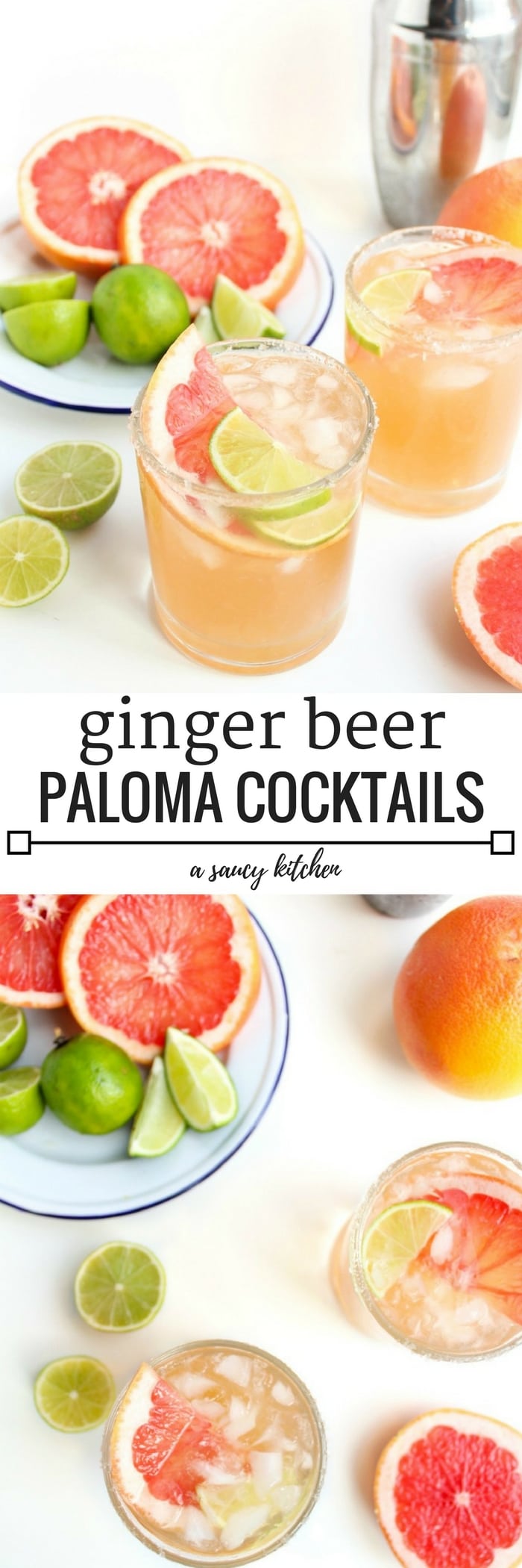 ginger beer paloma cocktails