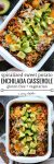 Spiralized Sweet Potato Enchilada Casserole loaded with veggies, black beans & doused in a simple enchilada sauce| Gluten Free + Vegetarian