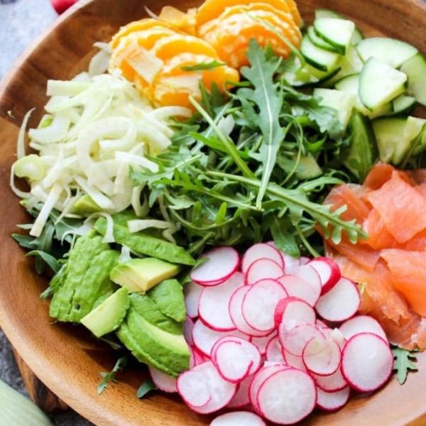 Arugula Fennel & Smoked Salmon Salad