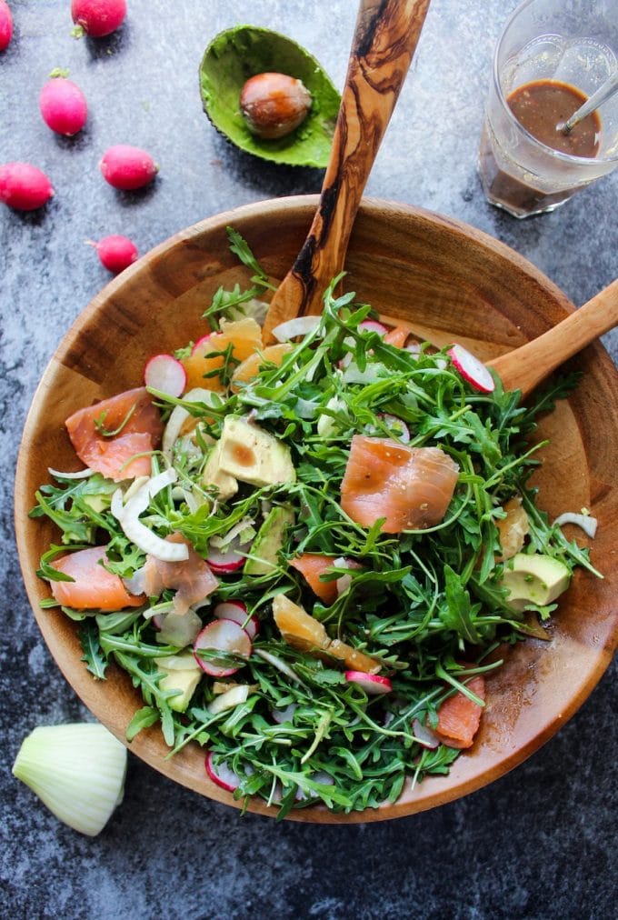 Arugula Fennel & Smoked Salmon Salad