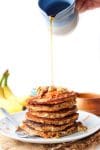 Flourless Carrot Banana Pancakes