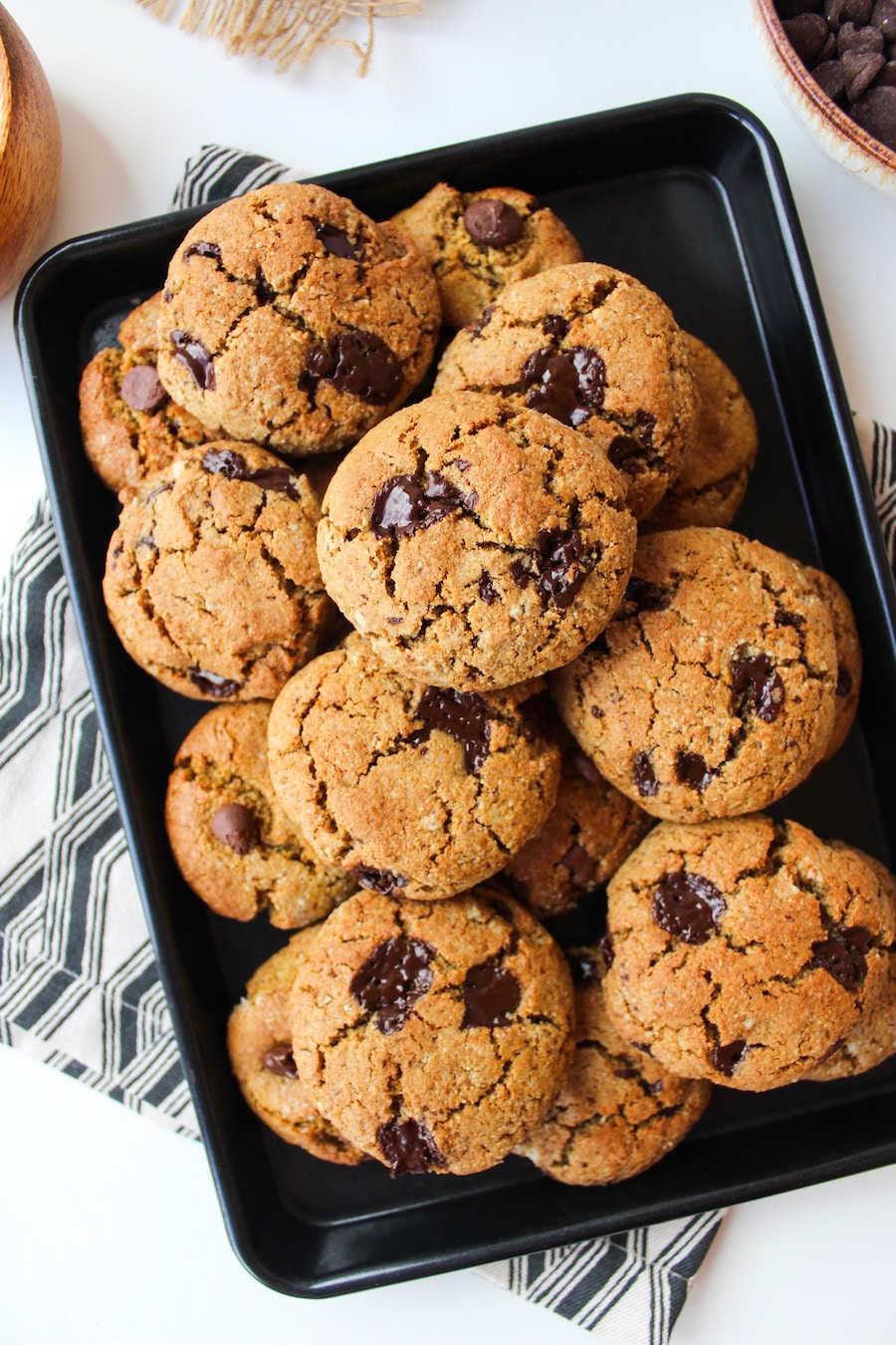 Sunflower Seed Paleo Chocolate Chip Cookies 