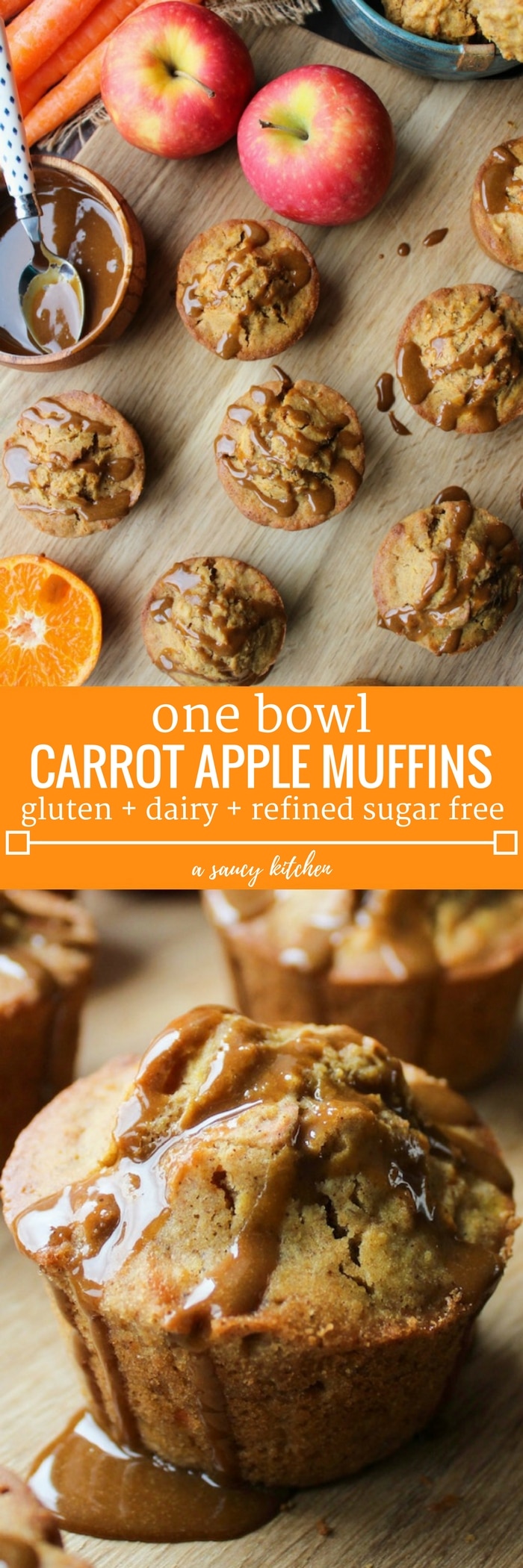 carrot apple muffins with flaxseed