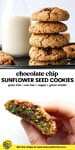 sunflower seed cookies pin image