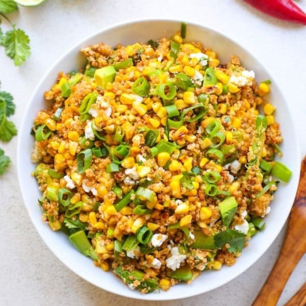 Southwest Avocado Quinoa Corn Salad
