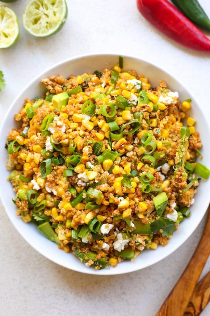 Southwest Avocado Quinoa Corn Salad - the perfect summer salad to bring to BBQ's & potlucks | Gluten Free + Vegetarian 
