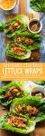 Teriyaki Chicken Lettuce Wraps Long Pin Graphic