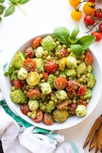 Avocado Chickpea Pesto Salad