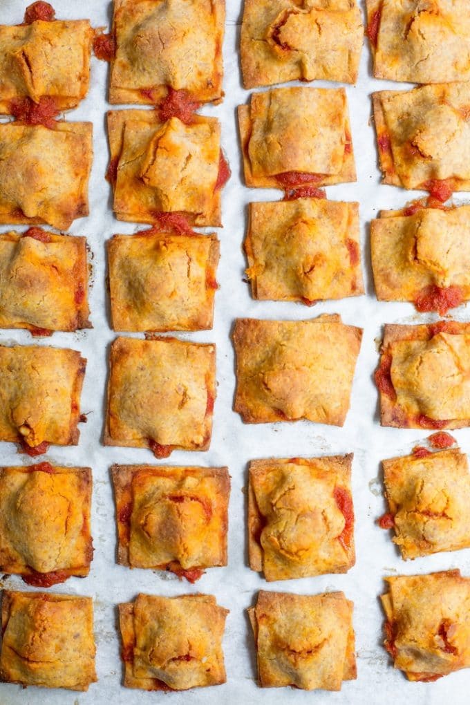 'Healthified Homemade Pizza Rolls - made with a grain free sweet potato and almond meal crust | Paleo + Gluten Free + Dairy Free