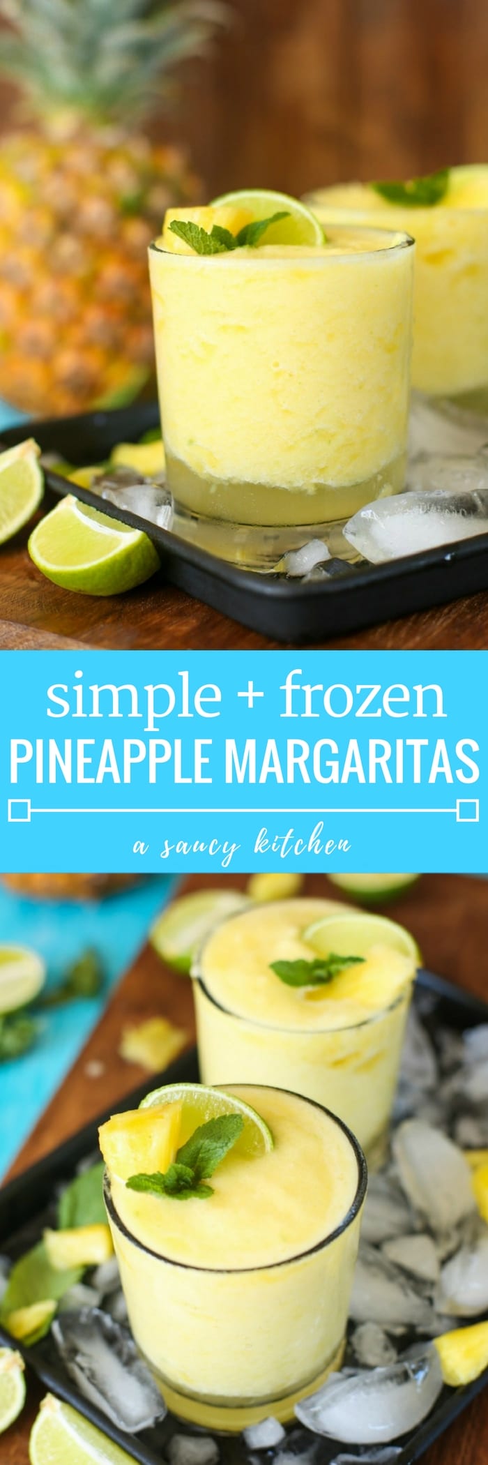 frozen pineapple margaritas