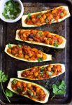 Moroccan Stuffed Zucchini Boats
