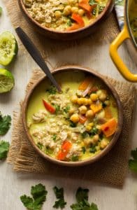 Chickpea Lime & Coconut Soup