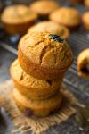 Dairy Free + Gluten Free Cornbread Muffins with Blueberries