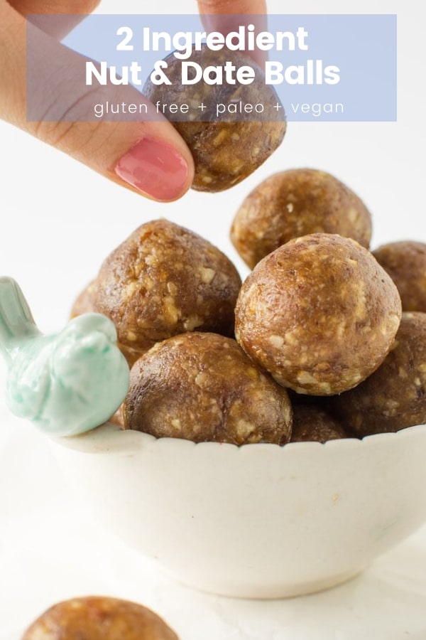 2 ingredient nut & date balls