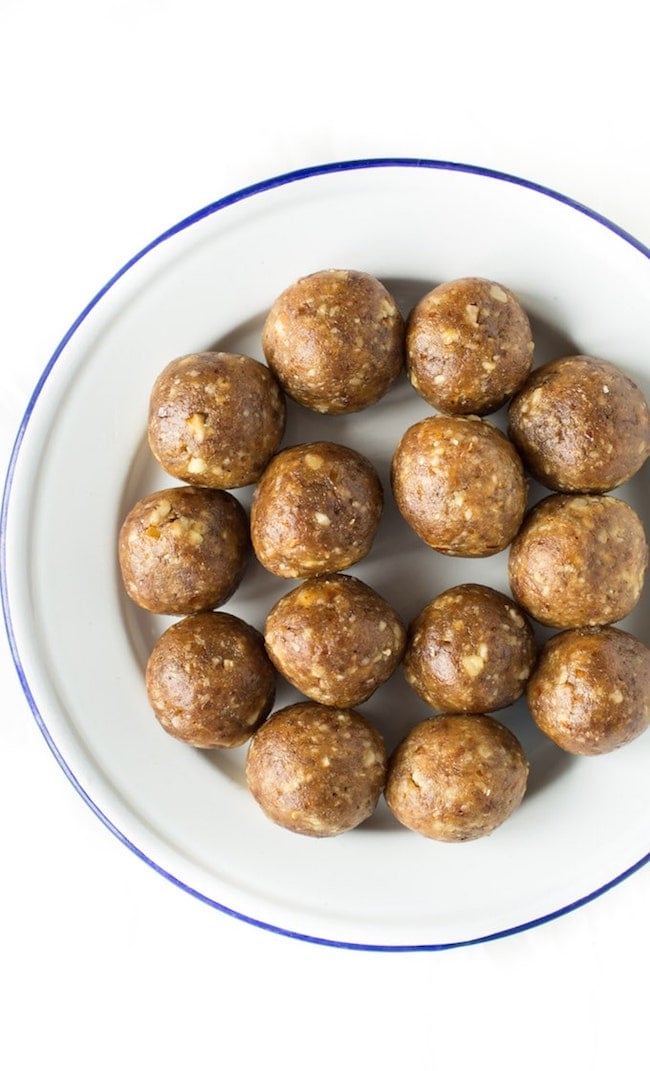 plate of nut date balls