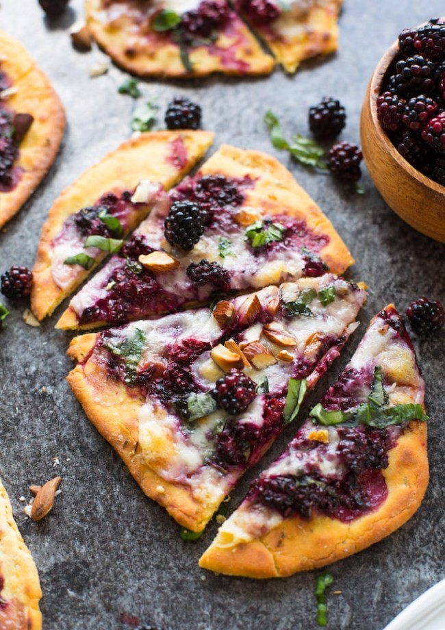 Blackberry Flatbread Pizza A Saucy Kitchen