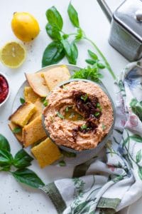 Cauliflower Pizza Dip (A Chickpea Free Hummus)