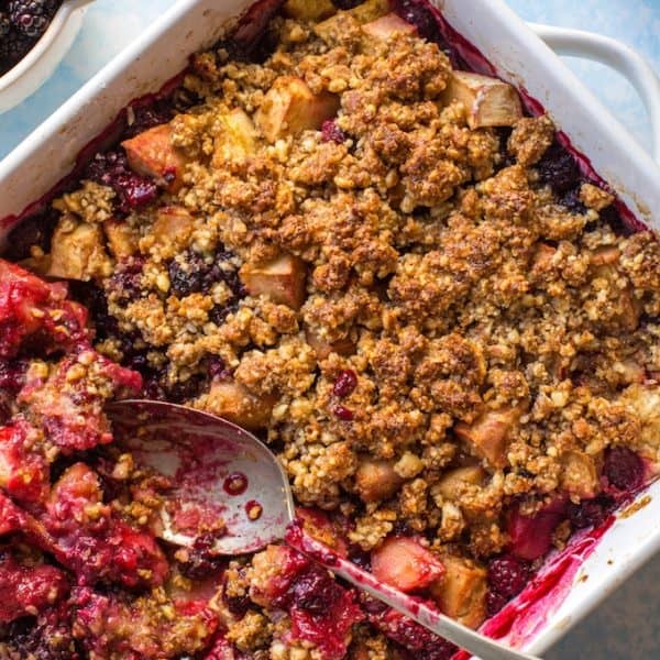 Grain Free Apple & Blackberry Crumble