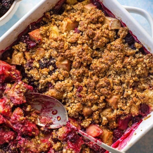 Grain Free Apple & Blackberry Crumble