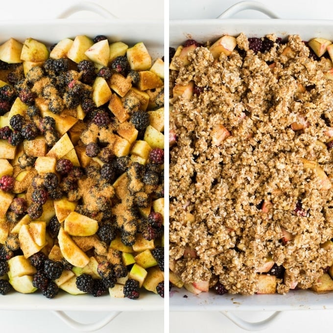 Grain Free Apple & Blackberry Crumble