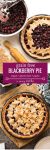 Grain Free Blackberry Pie made with an easy almond flour crust and filled with a lightly sweetened berry filling | Gluten Free + 10 ingredients
