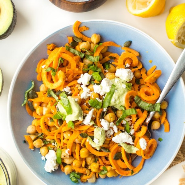 Mediterranean Sweet Potato Noodles