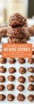 Healthy No Bake Cookies with Coconut - Naturally sweetened and easy to make with only 8 ingredients! | Gluten Free + Vegan