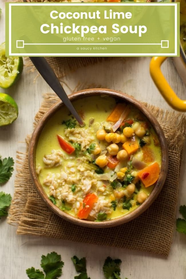 chickpea lime & coconut soup