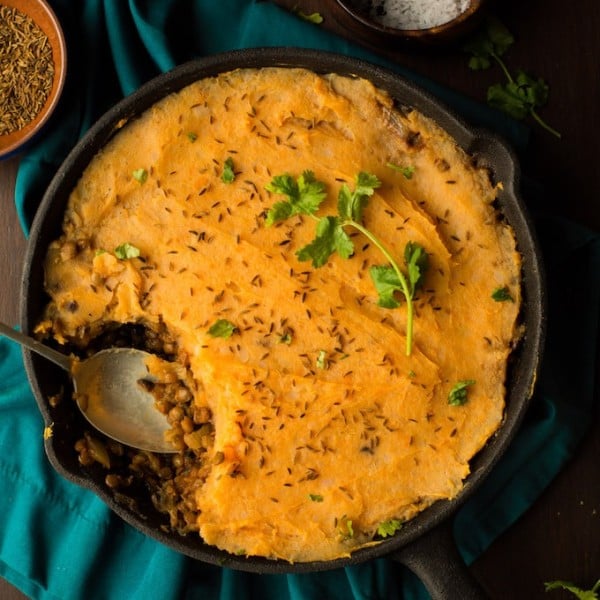 Moroccan Spiced Vegan Shepherd's Pie