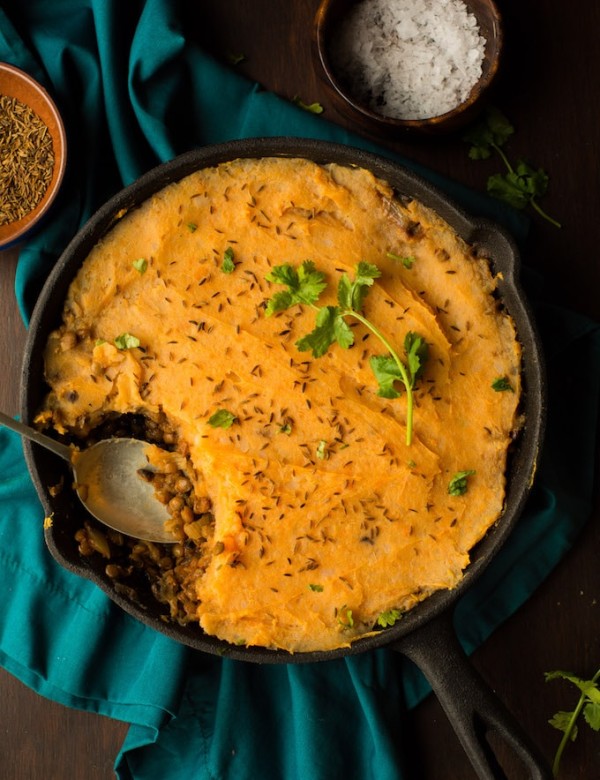 Moroccan Spiced Vegan Shepherd's Pie