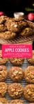 Melt in your mouth Spiced Apple Cookies with chopped walnuts & an almond butter 'caramel' glaze | Gluten Free + Paleo + Dairy Free