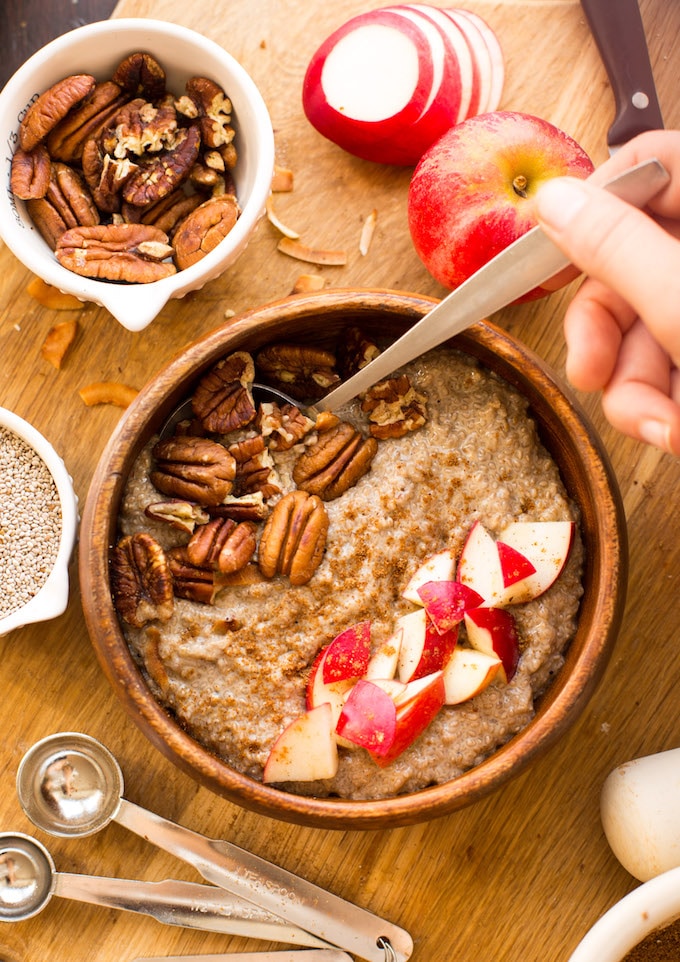 Warm Chai Chia Seed Pudding